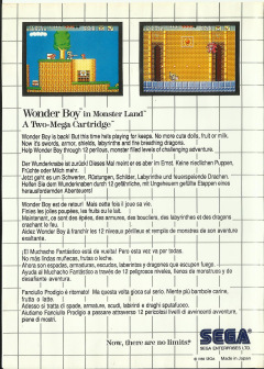 Scan of Wonder Boy in Monster Land