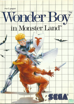 Wonder Boy in Monster Land for the Sega Master System Front Cover Box Scan