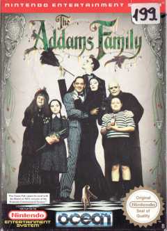 The Addams Family for the NES Front Cover Box Scan