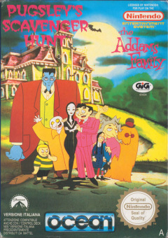 The Addams Family: Pugsley's Scavenger Hunt for the NES Front Cover Box Scan