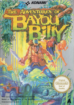 The Adventures of Bayou Billy for the NES Front Cover Box Scan