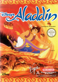 Aladdin (Disney's) for the NES Front Cover Box Scan