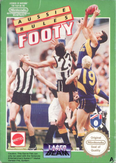 Aussie Rules Footy for the NES Front Cover Box Scan