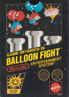Balloon Fight for the NES Front Cover Box Scan