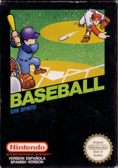 Baseball for the NES Front Cover Box Scan