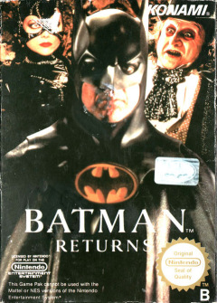 Batman Returns for the NES Front Cover Box Scan