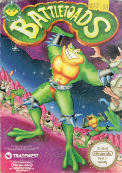 Battletoads for the NES Front Cover Box Scan