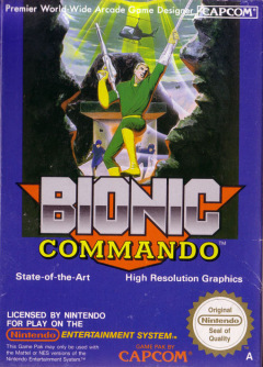Bionic Commando for the NES Front Cover Box Scan