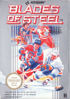 Blades of Steel for the NES Front Cover Box Scan