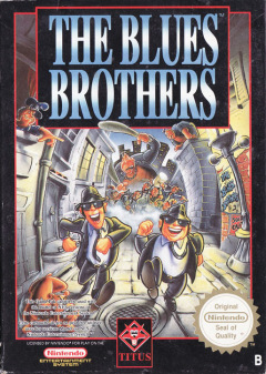 The Blues Brothers for the NES Front Cover Box Scan