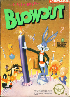 The Bugs Bunny Blowout for the NES Front Cover Box Scan
