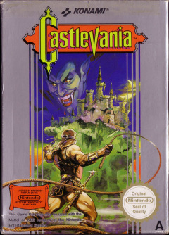 Castlevania for the NES Front Cover Box Scan