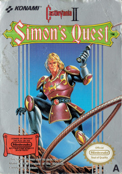 Castlevania II: Simon's Quest for the NES Front Cover Box Scan