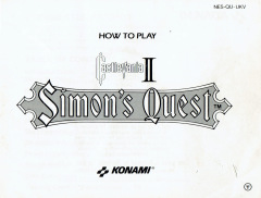 Scan of Castlevania II: Simon