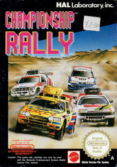 Championship Rally for the NES Front Cover Box Scan