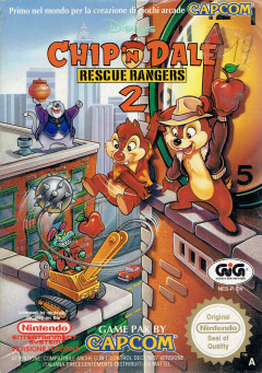 Chip 'n Dale: Rescue Rangers 2 (Disney's) for the NES Front Cover Box Scan