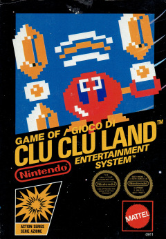 Clu Clu Land for the NES Front Cover Box Scan