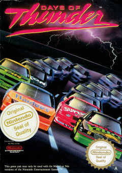 Days of Thunder for the NES Front Cover Box Scan