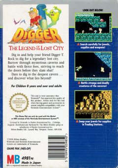 Scan of Digger T. Rock: The Legend of the Lost City