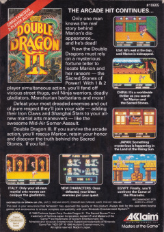 Scan of Double Dragon III: The Sacred Stones