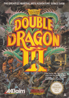 Double Dragon III: The Sacred Stones for the NES Front Cover Box Scan
