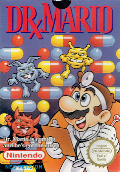 Dr. Mario for the NES Front Cover Box Scan