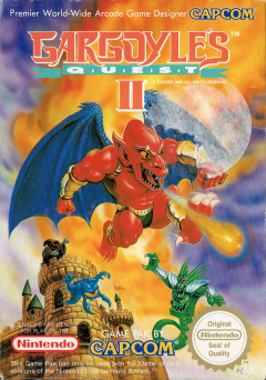 Gargoyle's Quest II for the NES Front Cover Box Scan