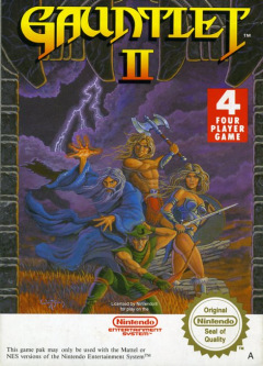 Gauntlet II for the NES Front Cover Box Scan
