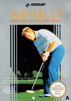 Jack Nicklaus' Greatest 18 Holes of Major Championship Golf for the NES Front Cover Box Scan