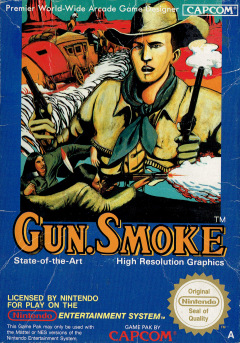 Gun.Smoke for the NES Front Cover Box Scan