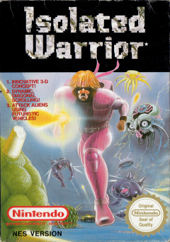 Isolated Warrior for the NES Front Cover Box Scan