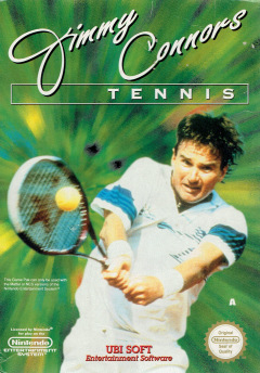 Jimmy Connors Tennis for the NES Front Cover Box Scan