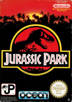Jurassic Park for the NES Front Cover Box Scan