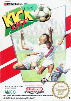 Kick Off for the NES Front Cover Box Scan