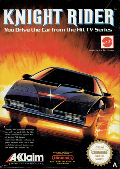 Knight Rider for the NES Front Cover Box Scan
