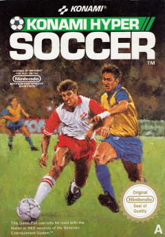 Konami Hyper Soccer for the NES Front Cover Box Scan
