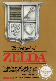 The Legend of Zelda for the NES Front Cover Box Scan