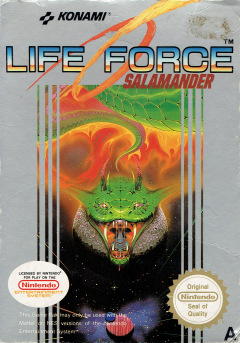 Life Force: Salamander for the NES Front Cover Box Scan