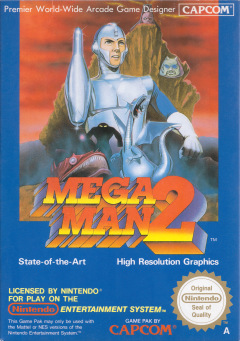 Mega Man 2 for the NES Front Cover Box Scan