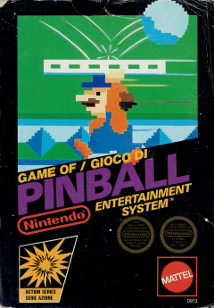 Pinball for the NES Front Cover Box Scan