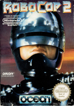 RoboCop 2 for the NES Front Cover Box Scan