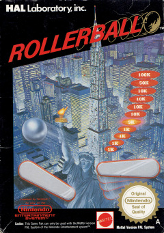 Rollerball for the NES Front Cover Box Scan