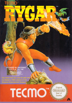 Rygar for the NES Front Cover Box Scan