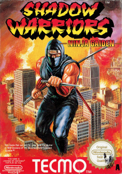 Shadow Warriors for the NES Front Cover Box Scan
