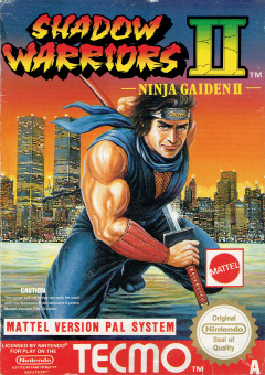 Shadow Warriors II for the NES Front Cover Box Scan