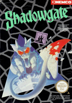 Shadowgate for the NES Front Cover Box Scan