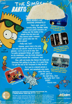 Scan of The Simpsons: Bart vs. The Space Mutants