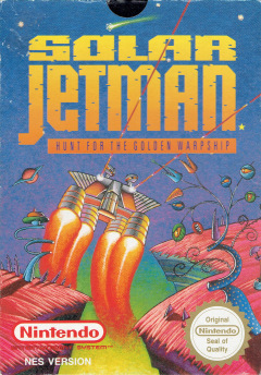 Solar Jetman: Hunt for the Golden Warship for the NES Front Cover Box Scan