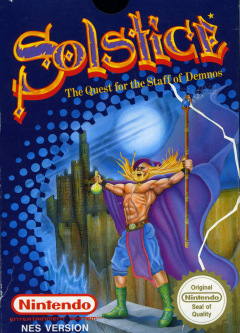Solstice: The Quest for the Staff of Demnos for the NES Front Cover Box Scan