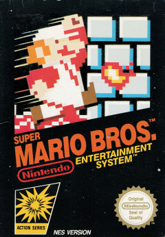 Super Mario Bros. for the NES Front Cover Box Scan